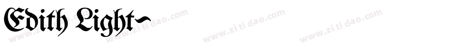 Edith Light字体转换